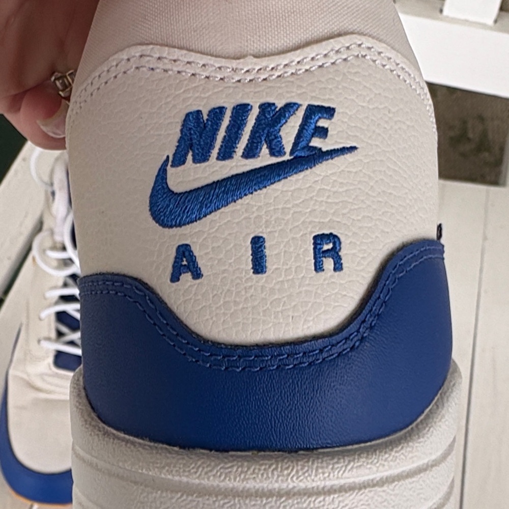 Nike Men's Sneakers in White, Blue, and Yellow - Picture 10 of 10